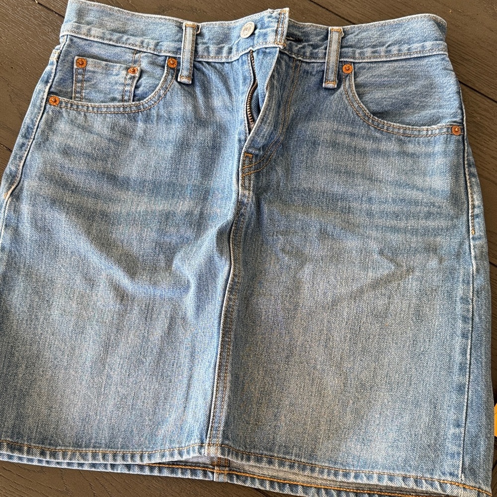 Levi's Light Blue Denim Skirt